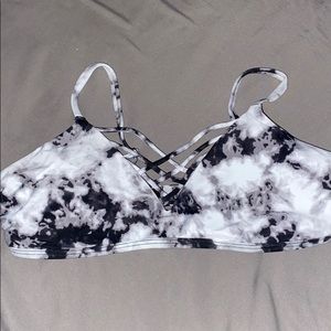 Scoop Neck Tie Dye Bikini Top